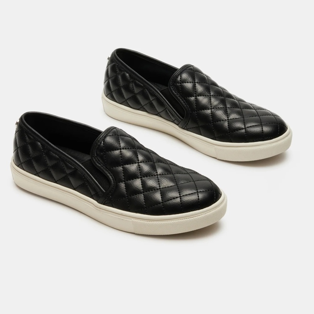 STEVE MADDEN Ecentrcq Black Slip on Sneaker